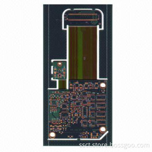Rigid-flex PCB with Four Layers, and ENIG Surface Finishing